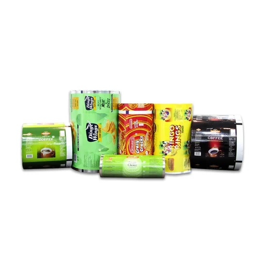 Kundenspezifische UV-Spot-BOPP-Folienrolle, Kaffeebeutel-Verpackungsrollenfolie, hängende Ohr-Kaffeebeutel-Verpackungsfolie